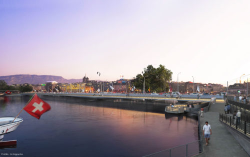 Passerelle piétonne de la rade, Genève