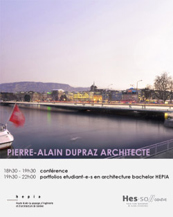 “4 grands projets pour Genève”, HEPIA, Geneva