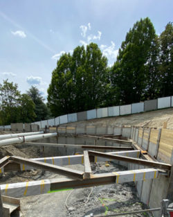 Opening of the building site for the construction of 3 apartment buildings in Vandoeuvres.