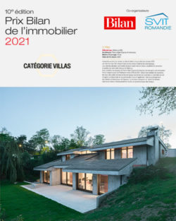 2nd prize in the Bilan de l’immobilier 2021 award, Villas category for the renovation of La villa du lac in Bellevue