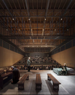 1. Preis im Architekturwettbewerb auf Vorauswahl für die Mehrzweckhalle und den Kulturpol in Onex (GE)