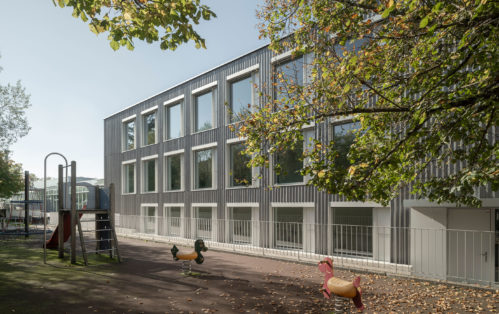 Temporary school pavilion, Troinex