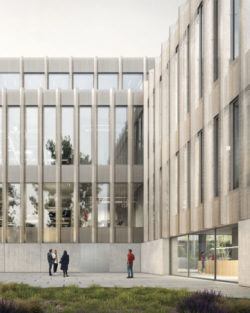 The ‘La Fabrique Caran d’Ache’ project unveils its new perforated aluminium façades